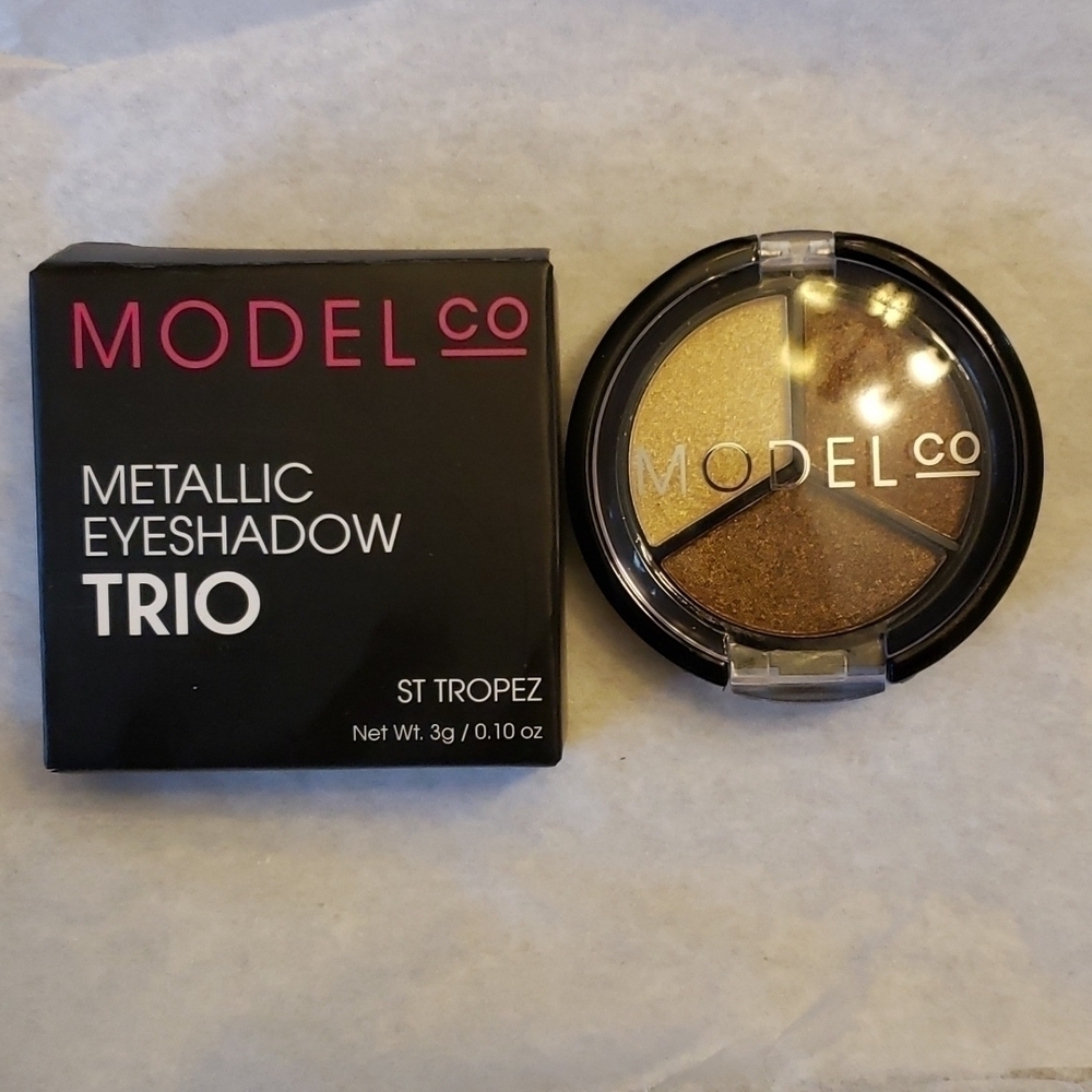 Modelco Metallic Eyeshawdow Trio in St Tropez New in Box Nuetrals